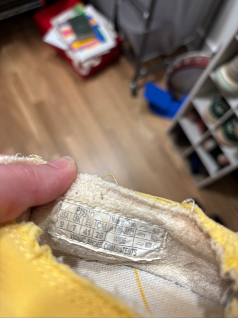 Vionic Yellow Frayed Canvas Slip-On Sneakers - Picture 4 of 4